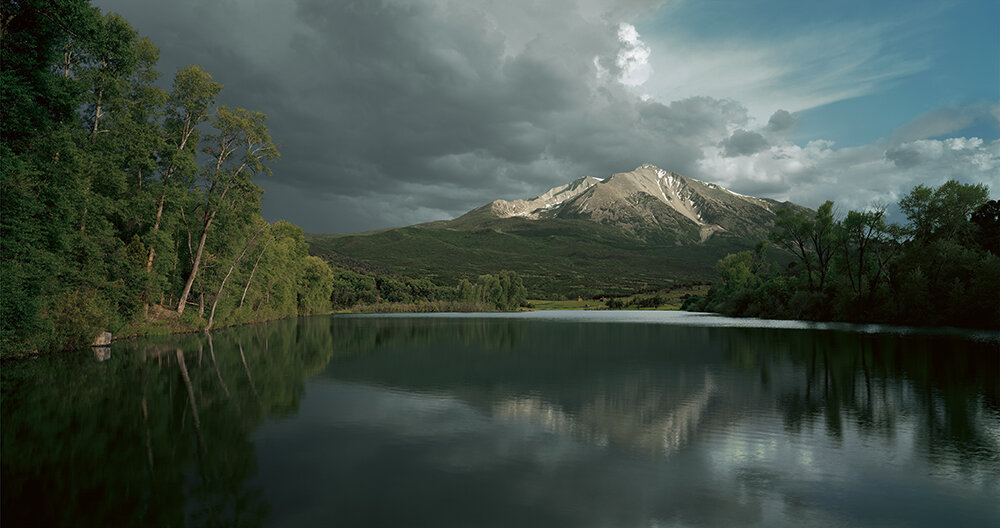  Clifford Ross (United States, born 1952),  Mountain IV,  2005, chromogenic print, 75 x 130 inches framed. Courtesy of the artist and Ryan Lee Gallery © Clifford Ross 