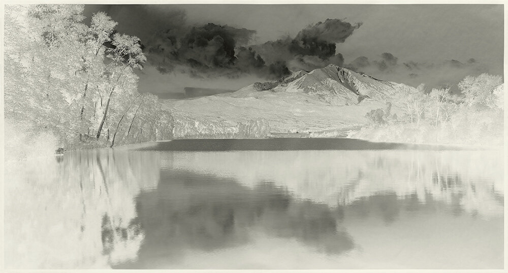  Clifford Ross (United States, born 1952),  Mountain Redux II , 2008, archival pigment print on Japanese-style Gampi paper, 26 1/4 x 42 inches. Courtesy of the artist and Ryan Lee Gallery © Clifford Ross 