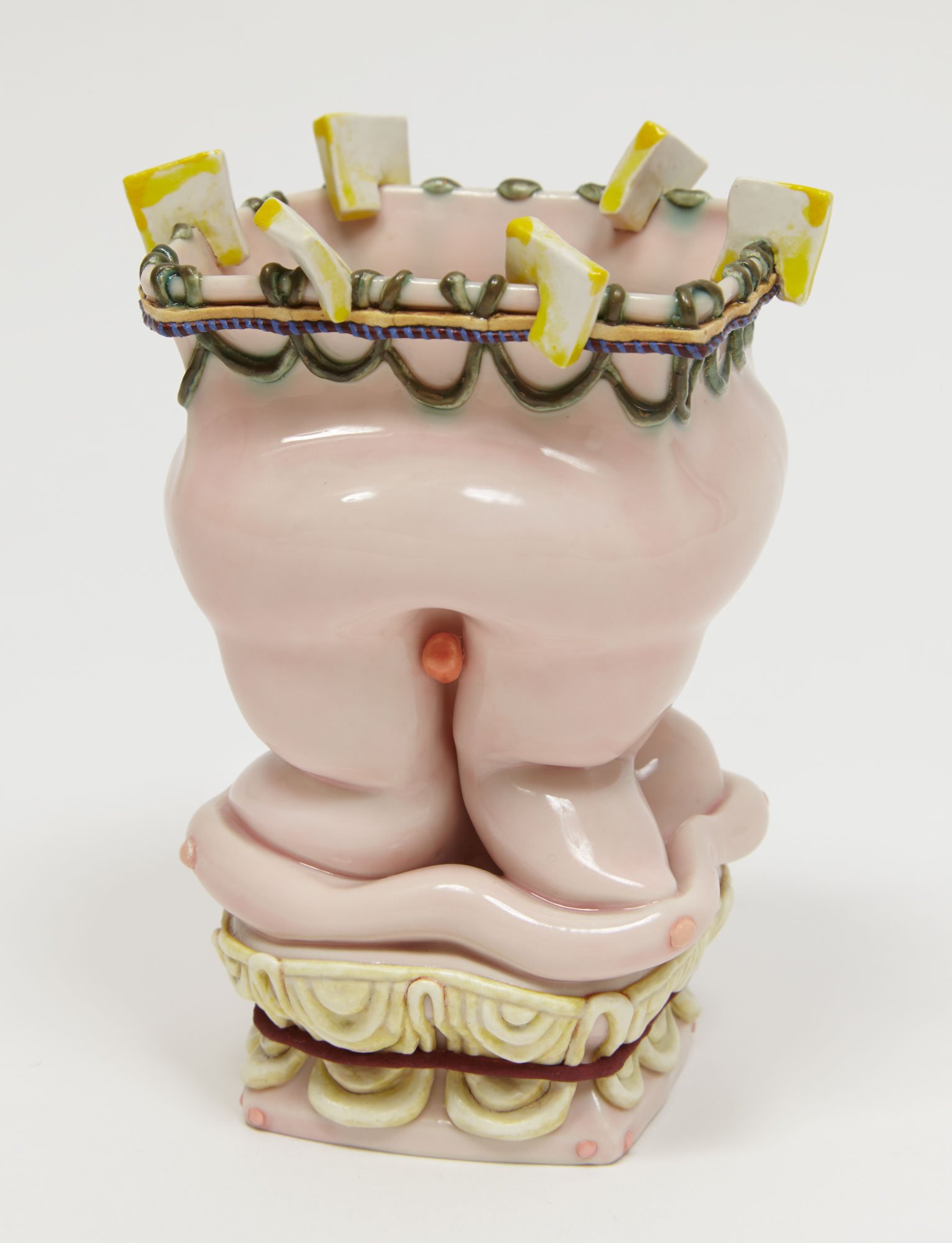  Kathy Butterly (United States, born 1963),  Like Butter , 1997, clay, glaze, 4 1/2 x 3 3/4 x 3 3/8 inches. Courtesy of the artist © Kathy Butterly. Image courtesy the artist and James Cohan, New York. Photo: Alan Wiener.  