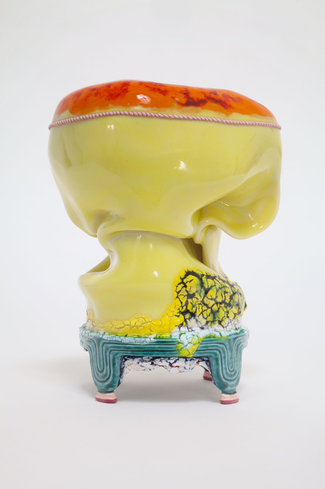  Kathy Butterly (United States, born 1963),  Color Hoard-r , 2013, clay, glaze, 5 x 3 3/4 x 3 inches. Courtesy of the artist. © Kathy Butterly. Image courtesy the artist and James Cohan, New York. Photo: Alan Wiener.  