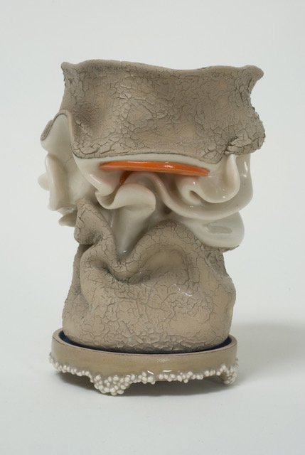  Kathy Butterly (United States, born 1963),  I’m Not Sure I Trust Your Eggs , 2010, clay, glaze 4 1/2 x 3 3/4 x 3 1/2 inches. Collection of Richard Shebairo, New York. © Kathy Butterly. Image courtesy the artist and James Cohan, New York. Photo: Alan