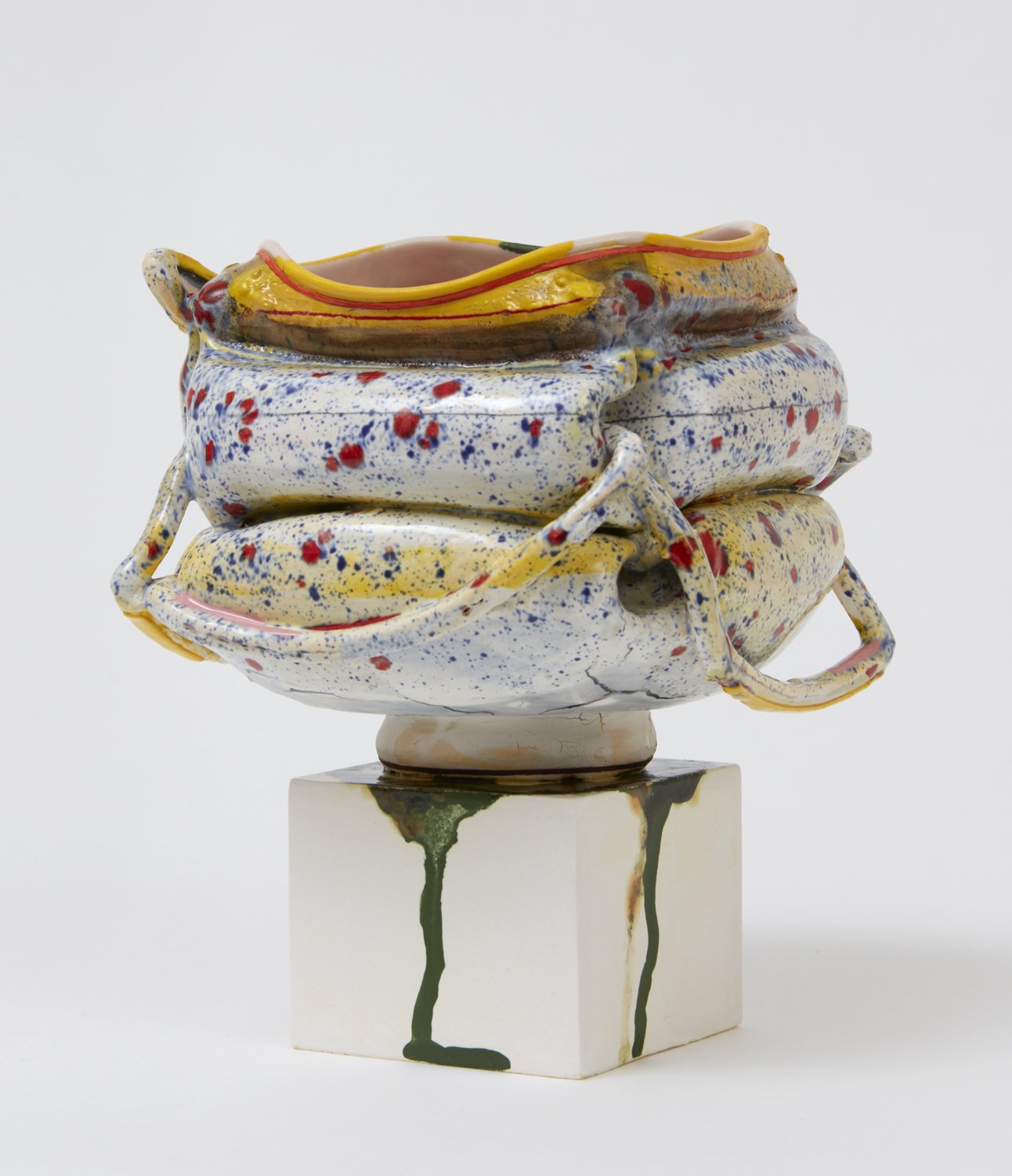  Kathy Butterly (United States, born 1963),  Crossed Arms , 2019, clay, glaze, 6 1/4 x 6 1/4 x 6 1/4 inches. Collection of Maxine and Stuart Frankel Foundation for Art, Bloomfield Hills, MI. © Kathy Butterly. Image courtesy the artist and James Cohan
