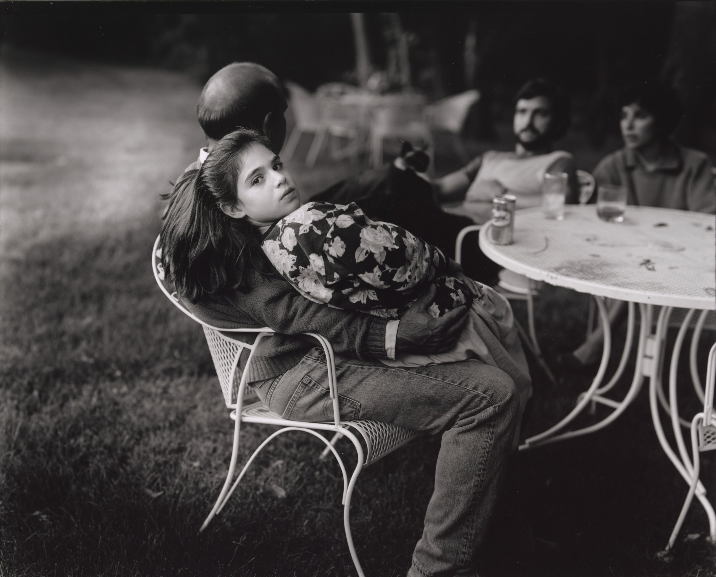  Sally Mann, (United States, born 1951),  Leah and her Father  from the series  At Twelve , 1983-1985, gelatin silver print, 10 3/8 x 13 inches. Portland Museum of Art, Maine. Promised Gift from the Judy Glickman Lauder Collection. 7.1998.39 Image Co