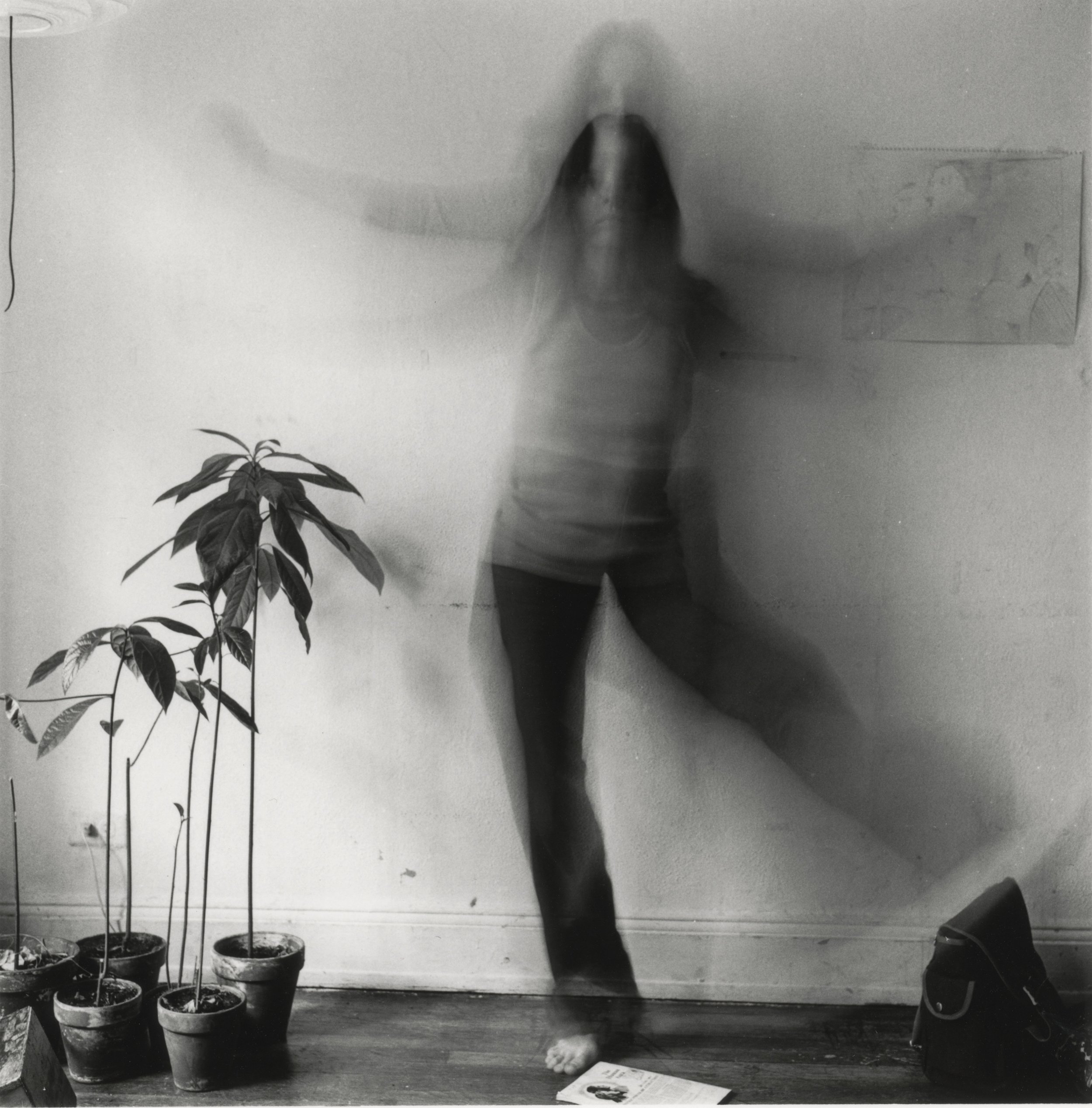  Melissa Shook (United States, 1939–2020),  May 6, 1973  from the series  Daily Self-Portraits 1972–197 3, 1973, gelatin silver print, 4 3/8 x 4 3/8 inches. Portland Museum of Art, Maine. Museum purchase with support from the Irving B. Ellis Fund, Th