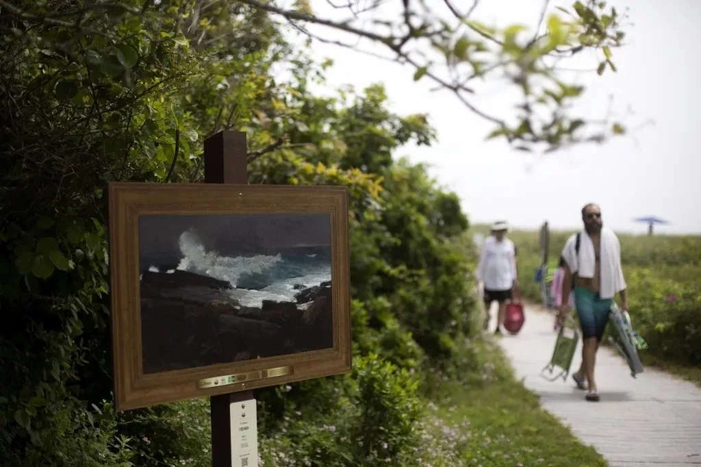 Portland Press Herald: Replicas of famous paintings mark trails at Maine state parks