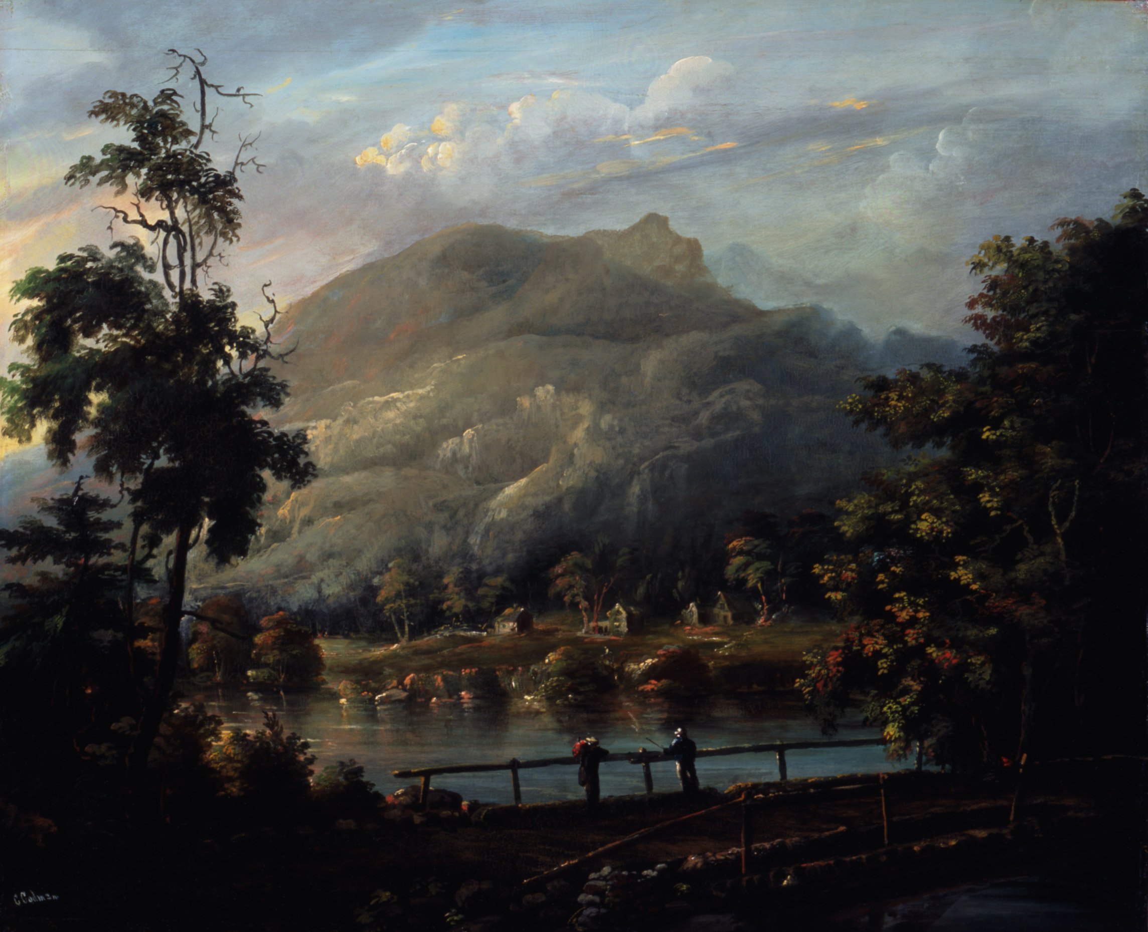   Charles Codman  United States, 1800–1842  Romantic Landscape , circa 1830  oil on panel, 20 x 24 1/2 inches Gift of Mrs. E.N. Tyler, 1943.1 