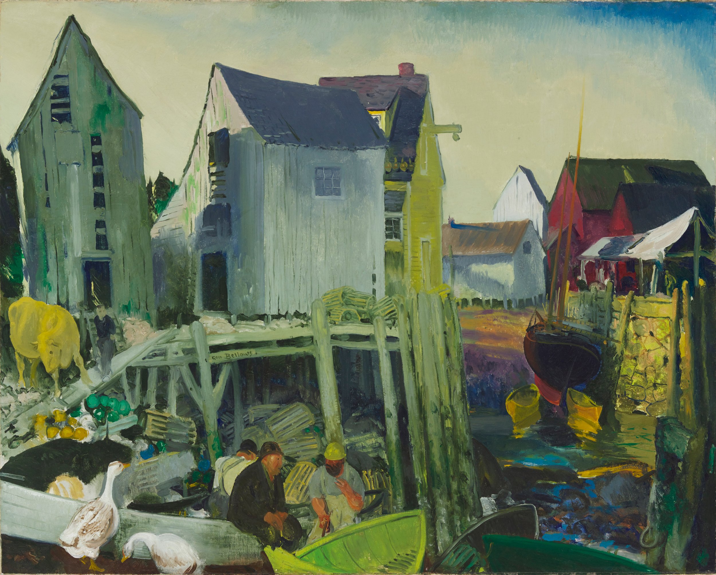   George Wesley Bellows  United States, 1882–1925  Matinicus , 1916 oil on canvas, 32 x 40 inches Bequest of Elizabeth B. Noyce, 1996.38.1 