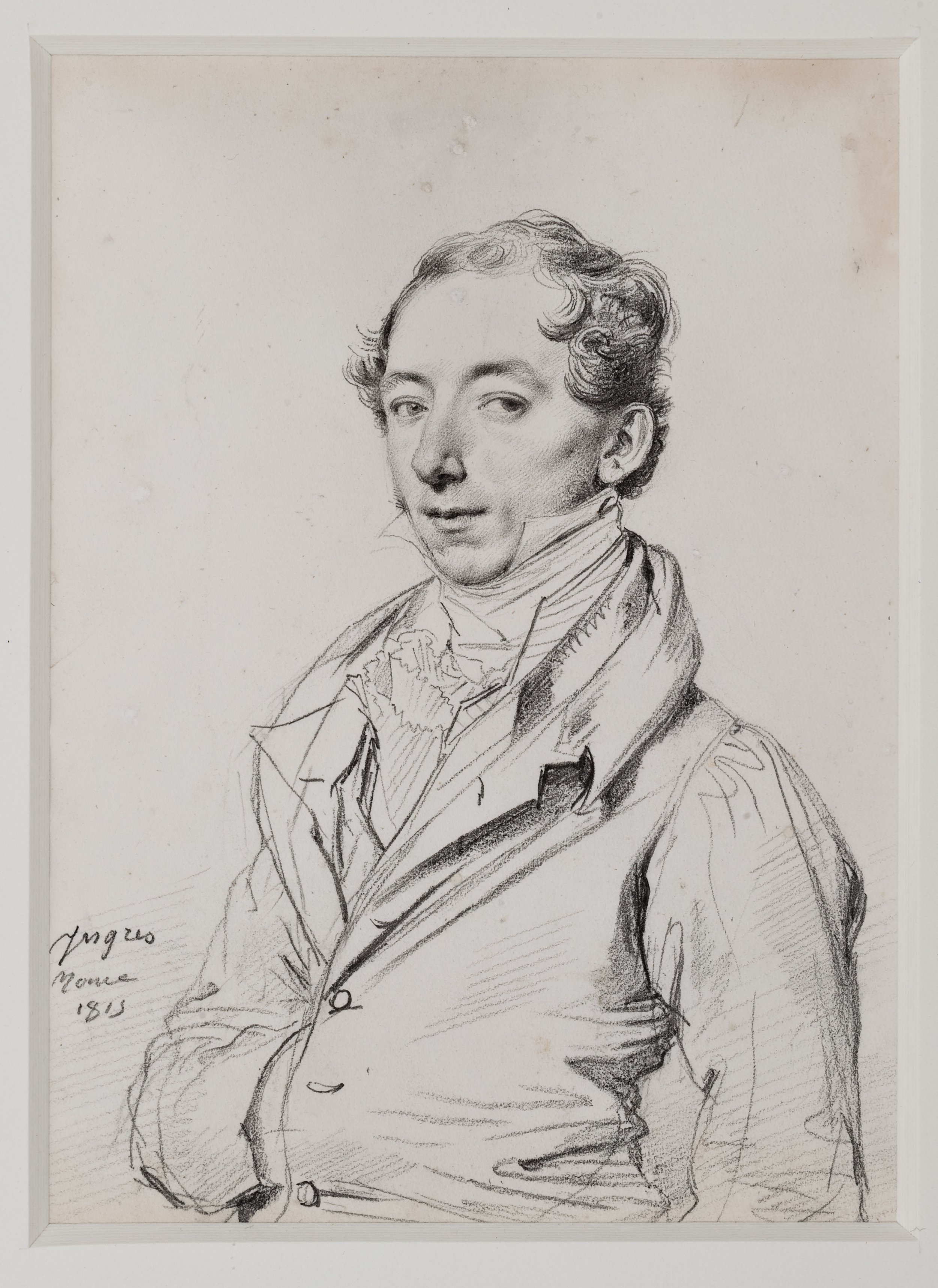   Jean-Auguste-Dominique Ingres  France, 1780–1867  Portrait of the Honorable Frederick Sylvester North Douglas, Son of Lord and Lady Glenbervie , 1815 graphite on paper, 8 1/4 x 6 1/4 inches The Joan Whitney Payson Collection at the Portland Museum 