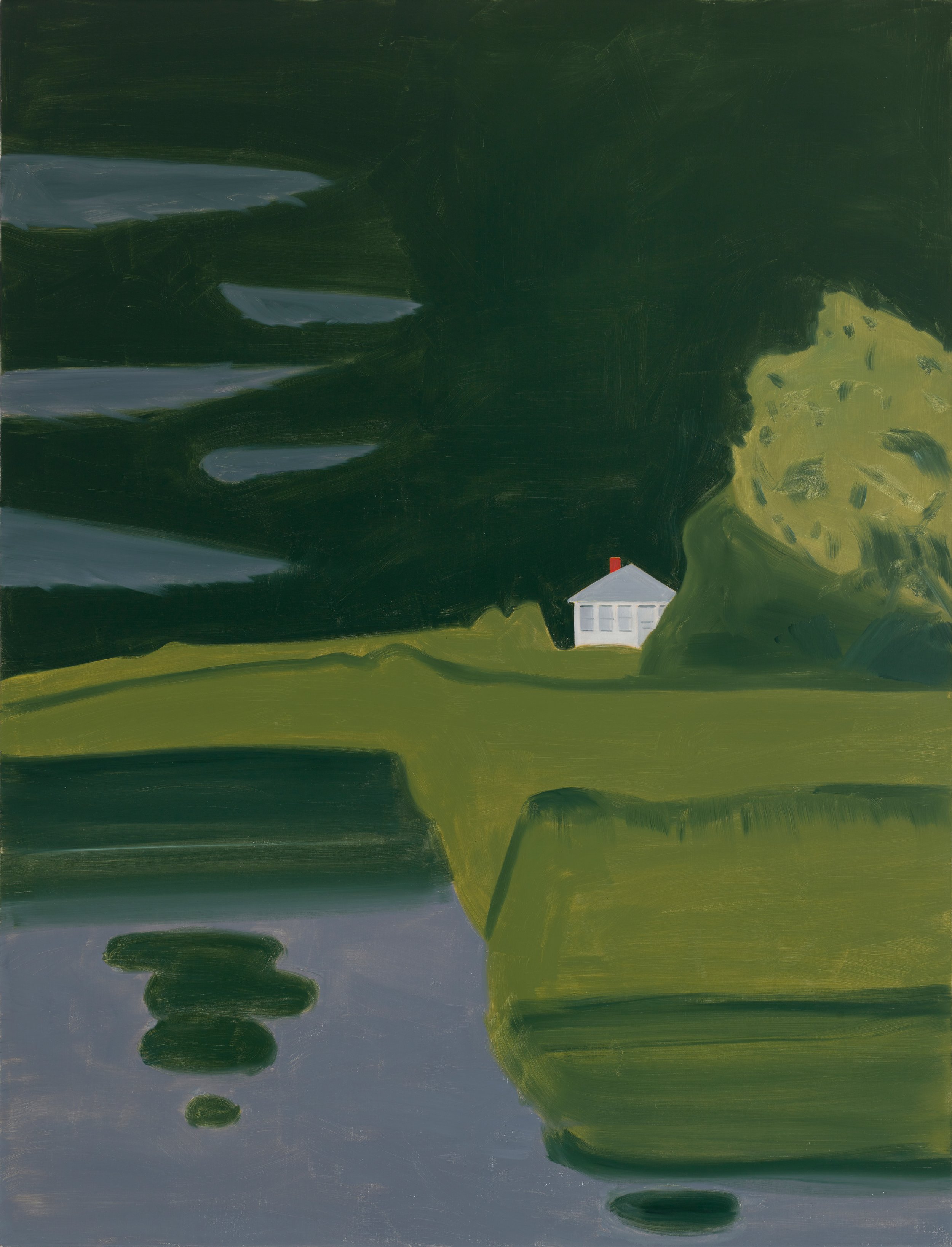   Alex Katz  United States, born 1927  White House 1,  2012 oil on linen, 126 x 96 inches Gift of the artist, 2022.26.9 