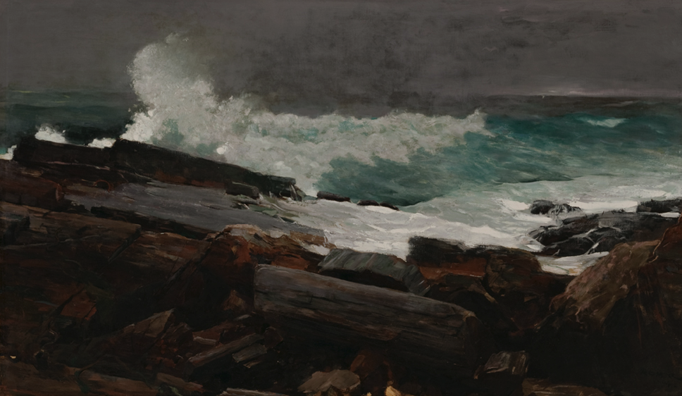   Winslow Homer  United States, 1836–1910  Weatherbeaten , 1894 oil on canvas, 28 1/2 x 48 3/8 inches Bequest of Charles Shipman Payson, 1988.55.1 