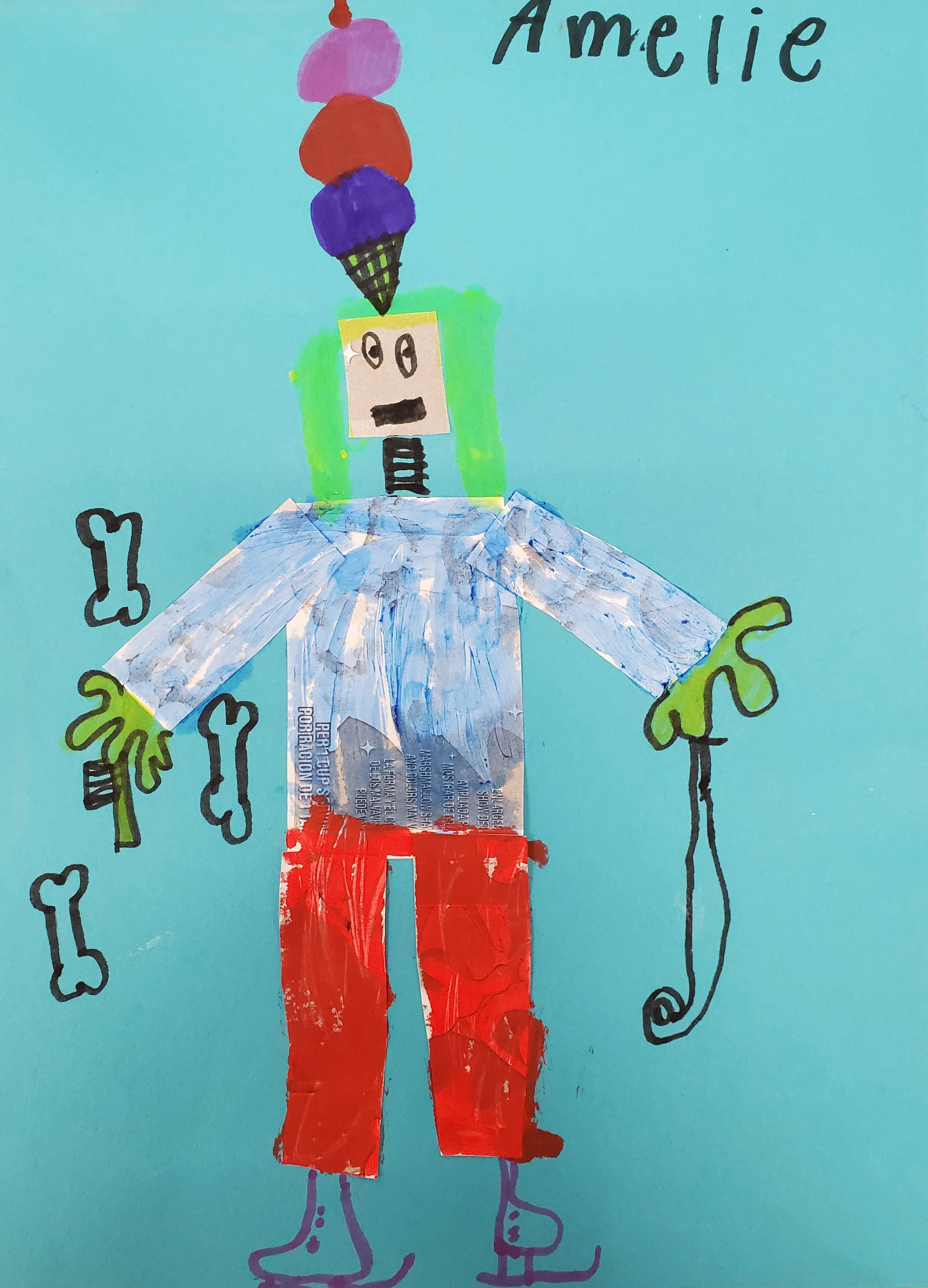 Amelie K., Cereal-box Robot