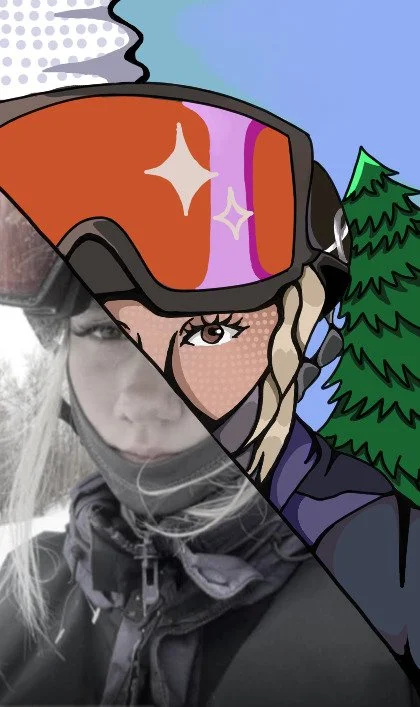 Meadow Straw, Digital Self-Portrait