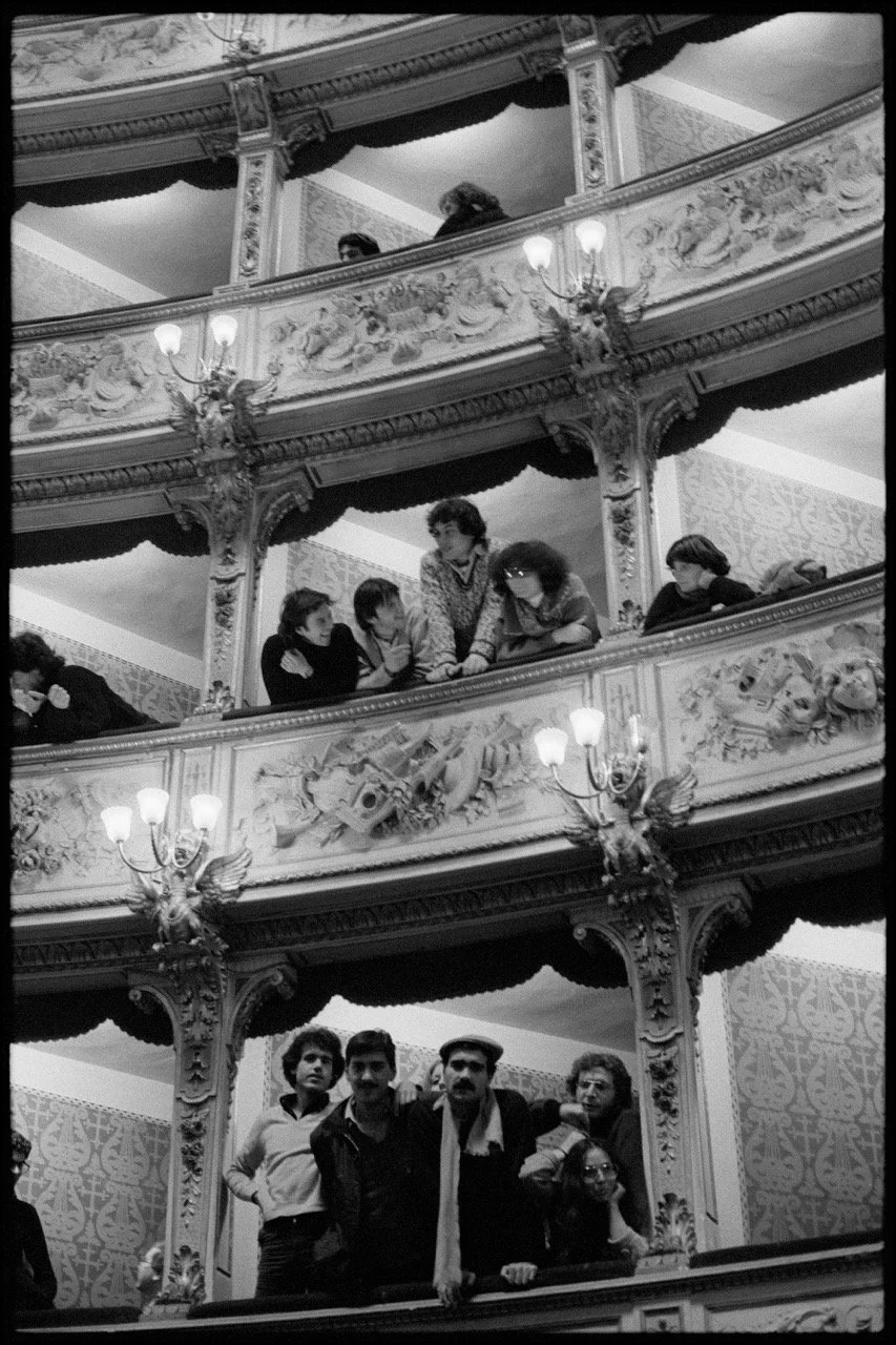  Ming Smith (United States, born 1950),  Opera House Baroque (Italy) , 1980, archival pigment print, 60 x 40 inches. Courtesy of the artist and The Gund at Kenyon College 