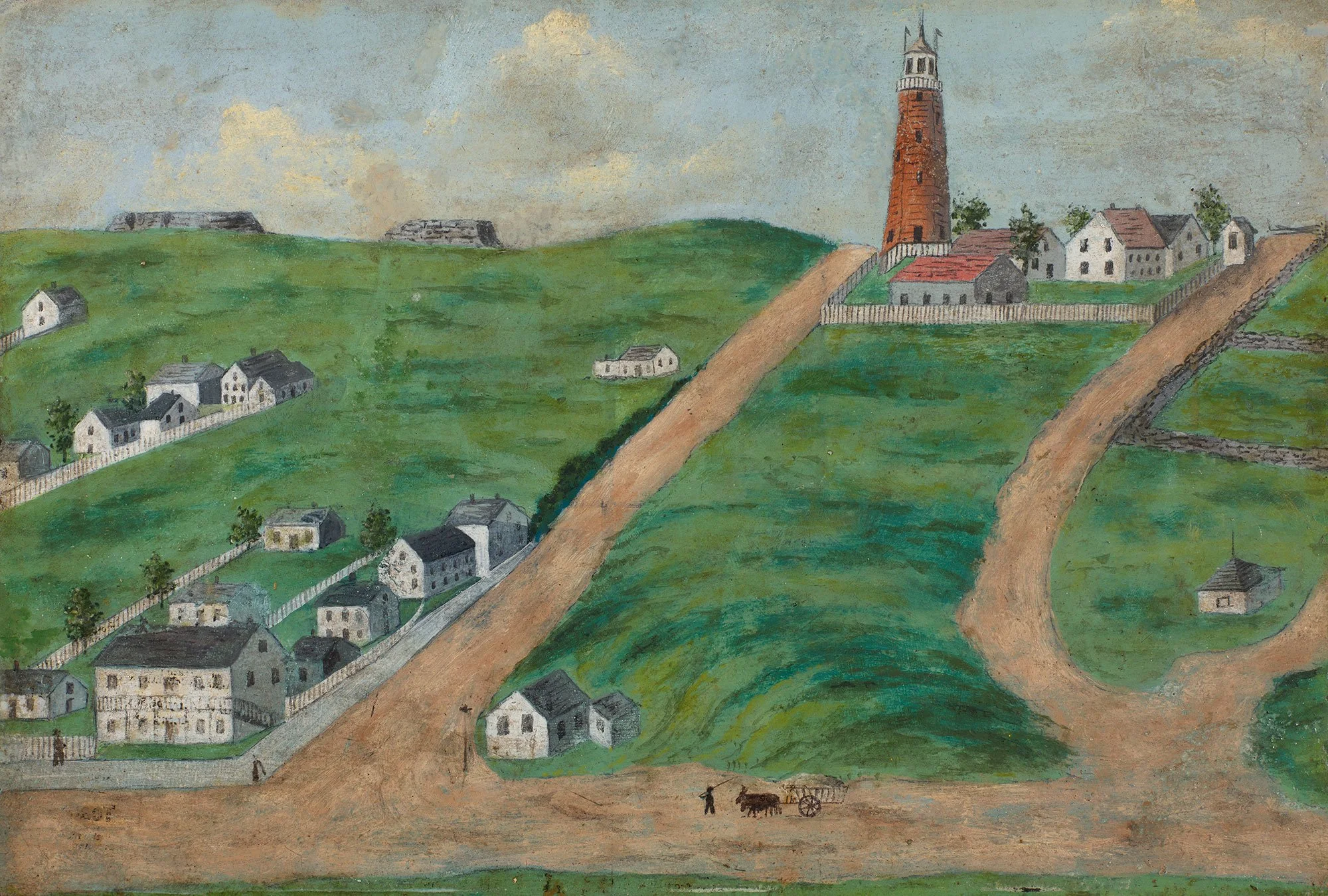 "View of Munjoy Hill," Artist Unidentified — Portland Museum of Art