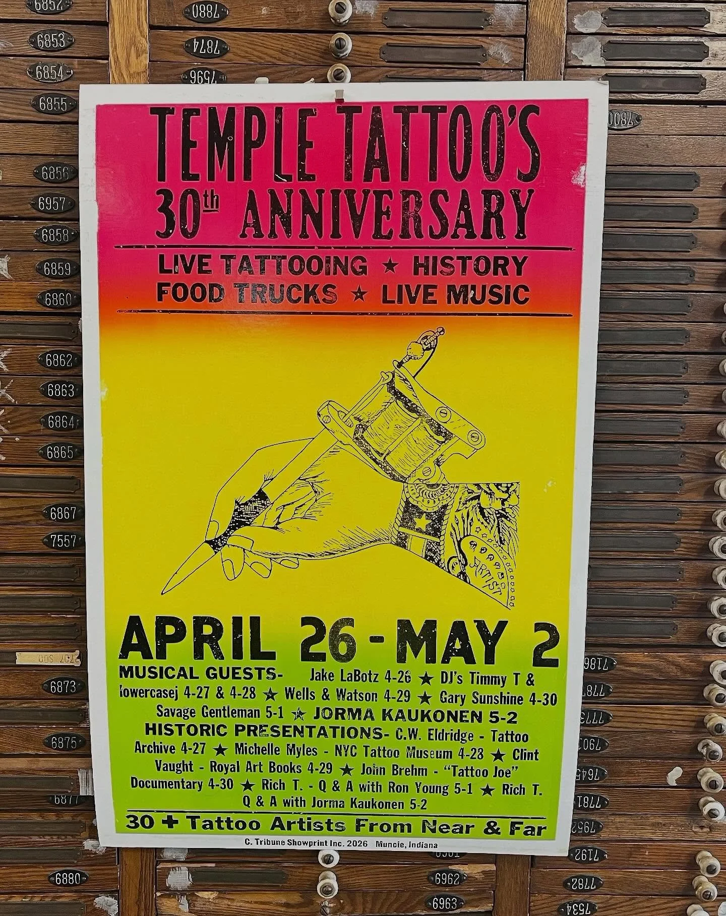 🔥 FREE EVENT &bull; ONE WEEK ONLY 🔥
⭐ Temple Tattoo &amp; Piercing &ndash; 30th Anniversary ⭐
📅 April 26 &ndash; May 2
📍 Gallipolis &amp; Bidwell, Ohio
🎸 FREE LIVE MUSIC + TATTOO HISTORY TALKS
🍔 Food Trucks Daily
🖤 30+ Tattoo Artists from acro
