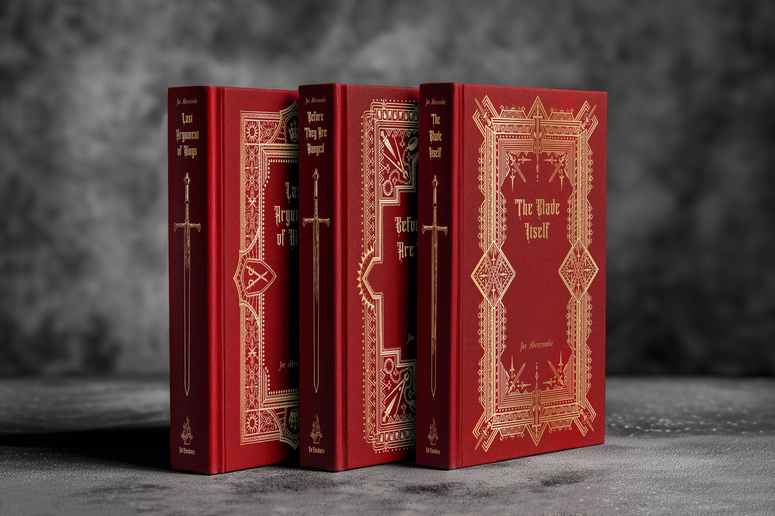 The First Law Series: Cover foil stamp designs