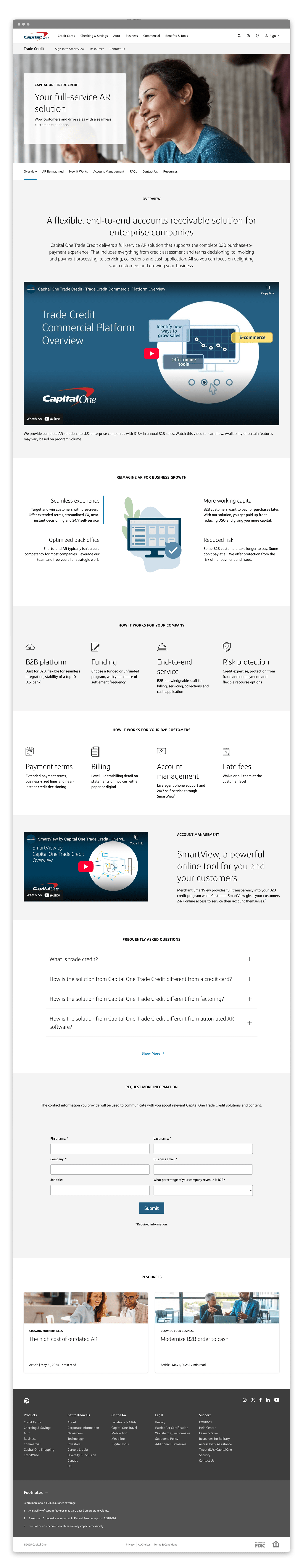  The landing page was the centerpiece, but the work extended well beyond it. A tailor-made interactive sales prototype gave the business development team something they could actually use in the room. Purpose-built to land new clients, not repurposed