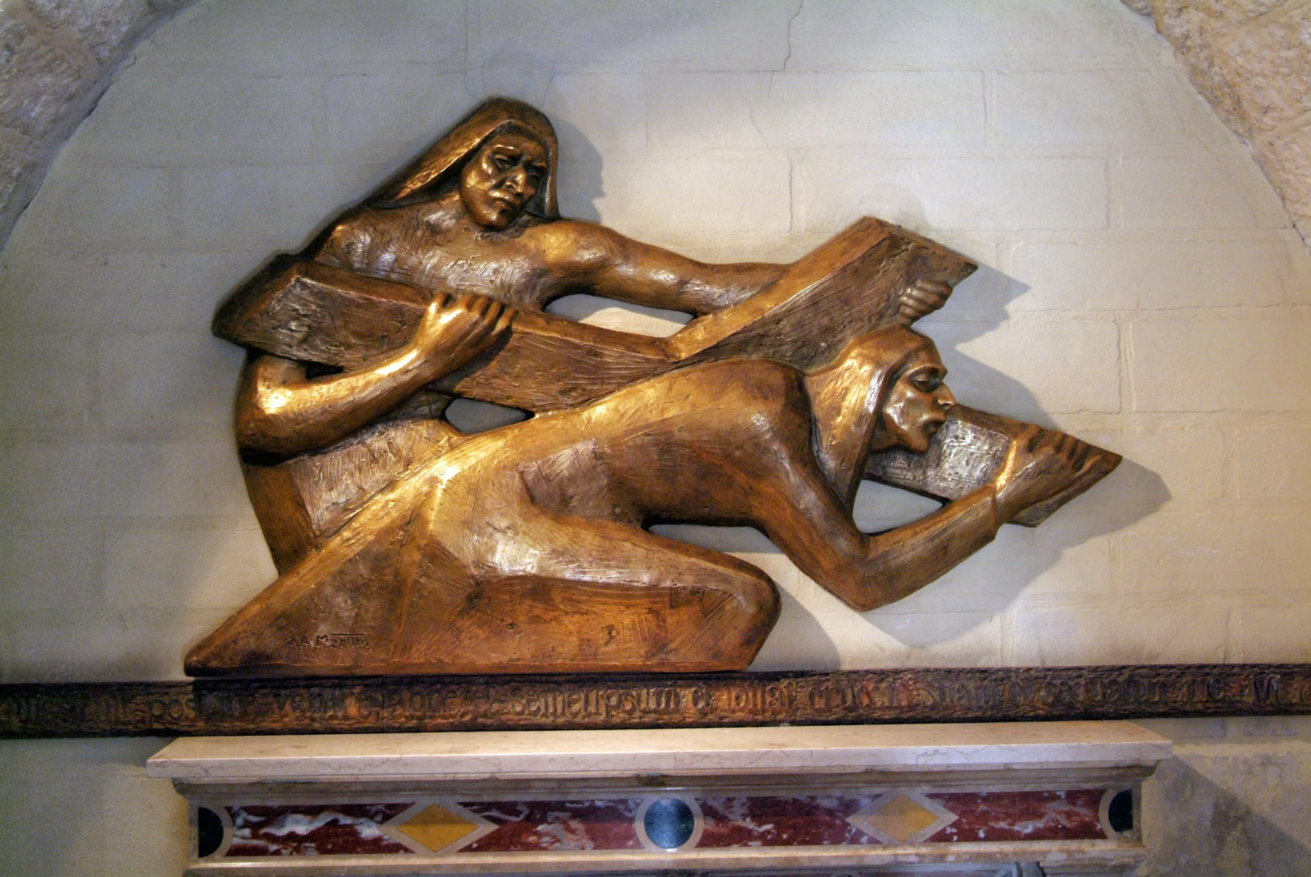 Station VI of Cross, Via Delarosio.JPG