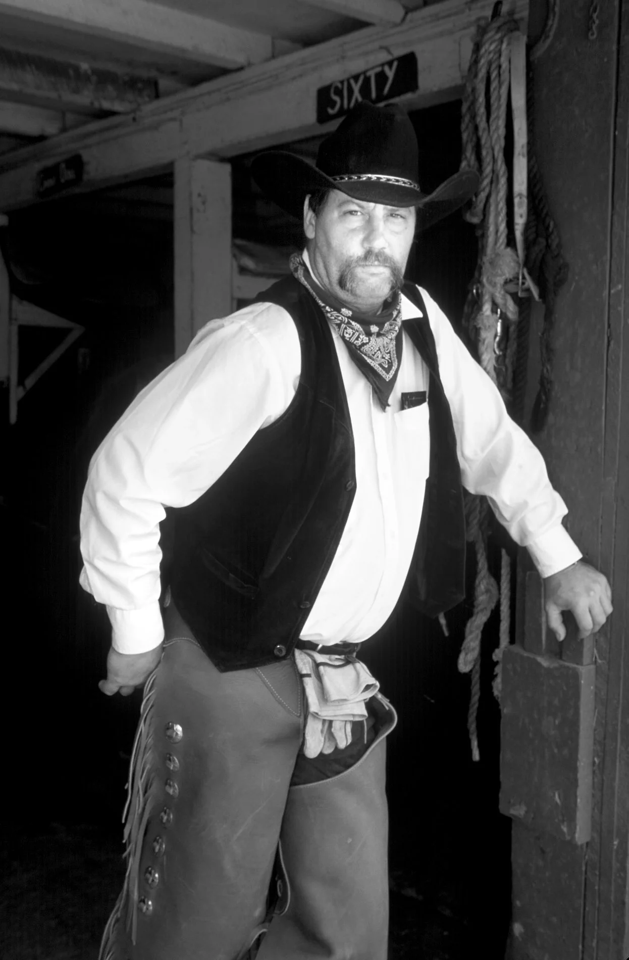 Cowboy with Attitude B&W.JPG