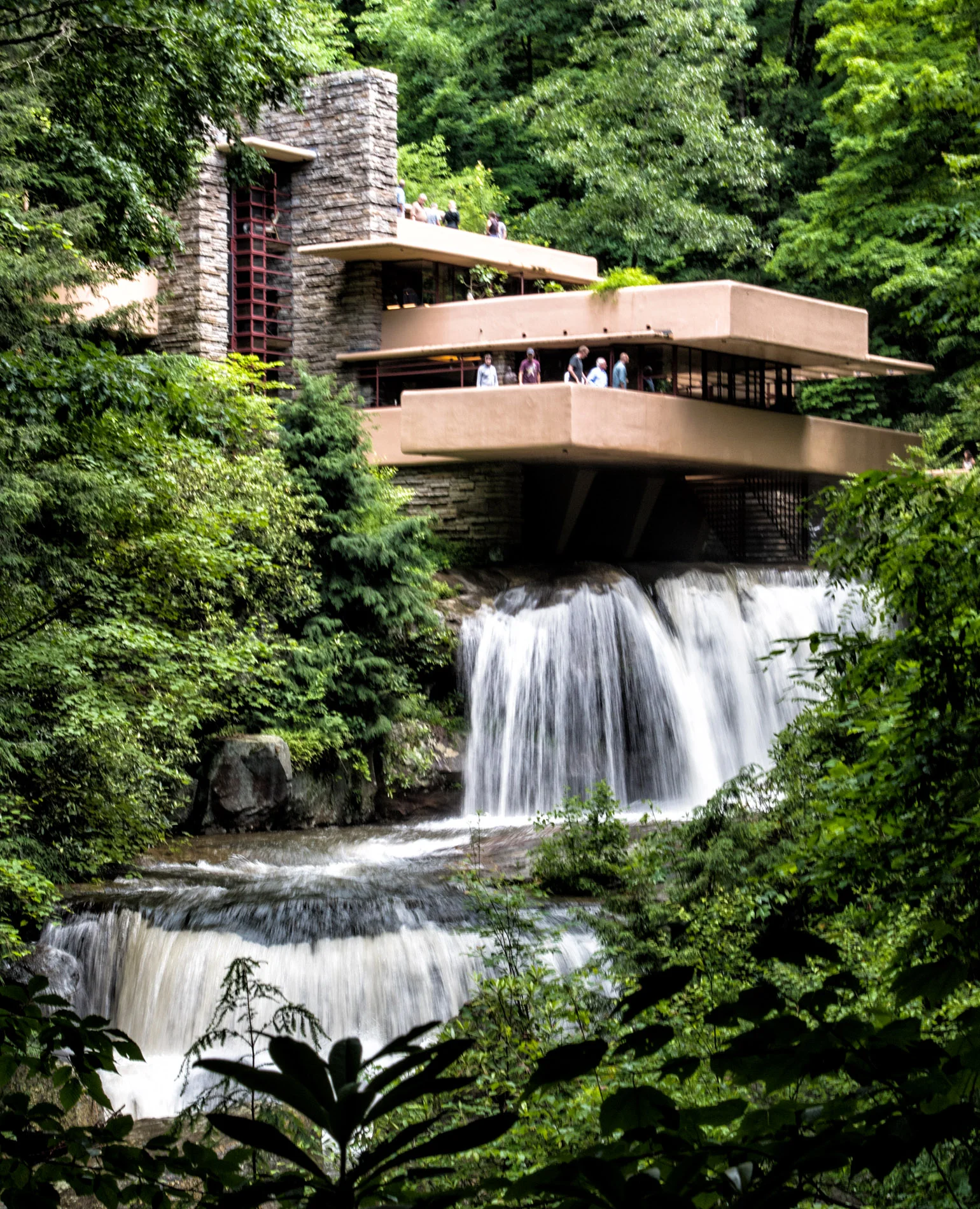 From Below Fallen Waters2 Frank Lloyd Wright.JPG