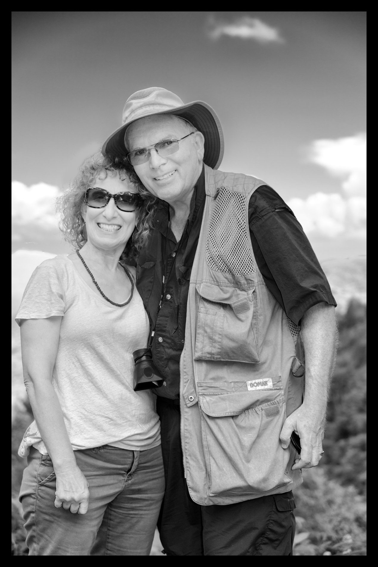 Lizzie and Paul in Blue Ridge B&W.JPG
