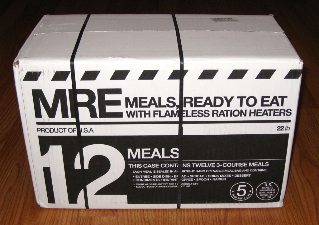 MREs can be purchased by the case.