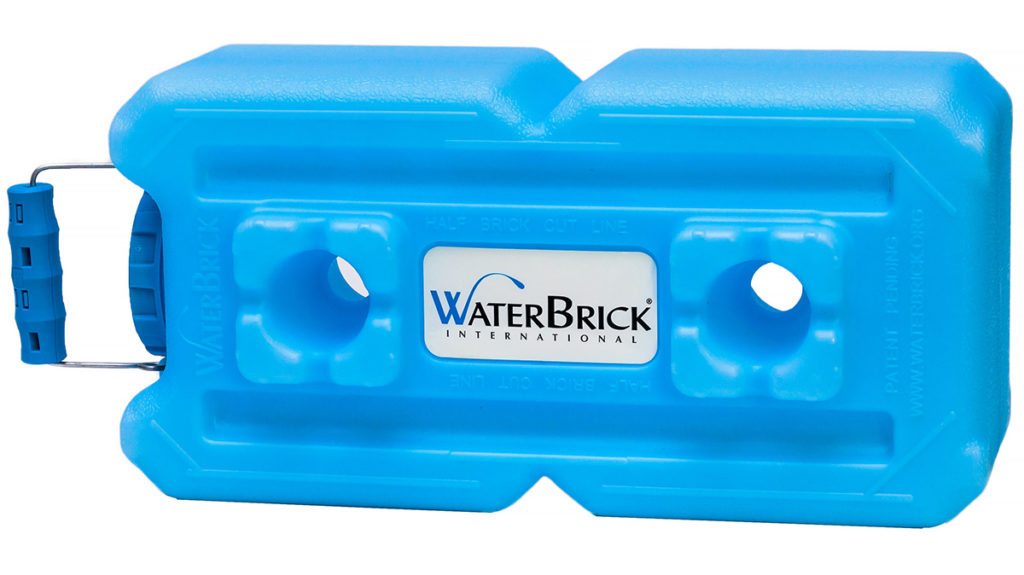 Waterbricks aren't cheap, but they stack well.