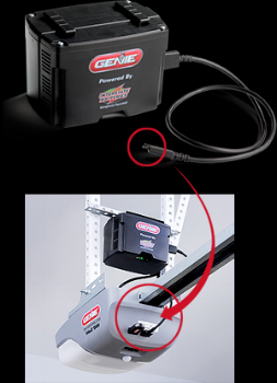 A backup battery can be installed on some models or comes standard on most newer ones.