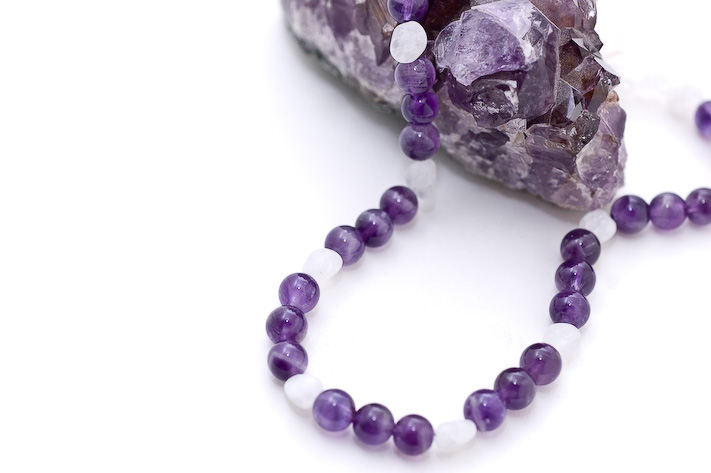  Amethyst and cracked quartz  16”  $24.95 