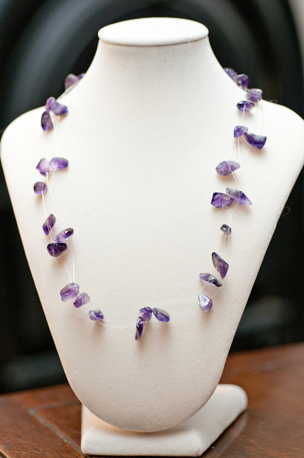  Amethyst (three strands)  18”  $19.95 