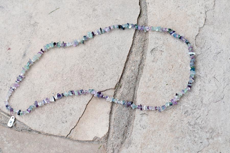  Fluorite and seed beads  36”  $29.95 