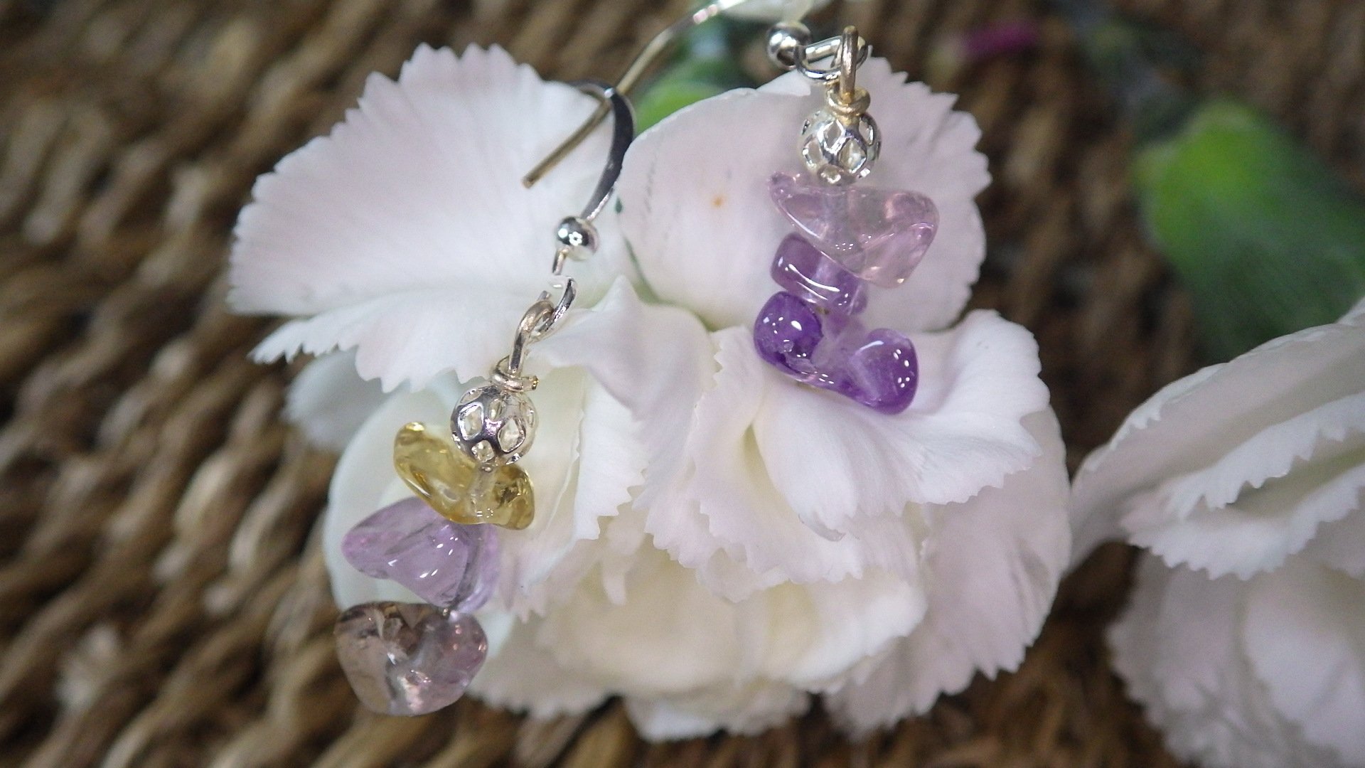  Ametrine with silver findings  $12.95 