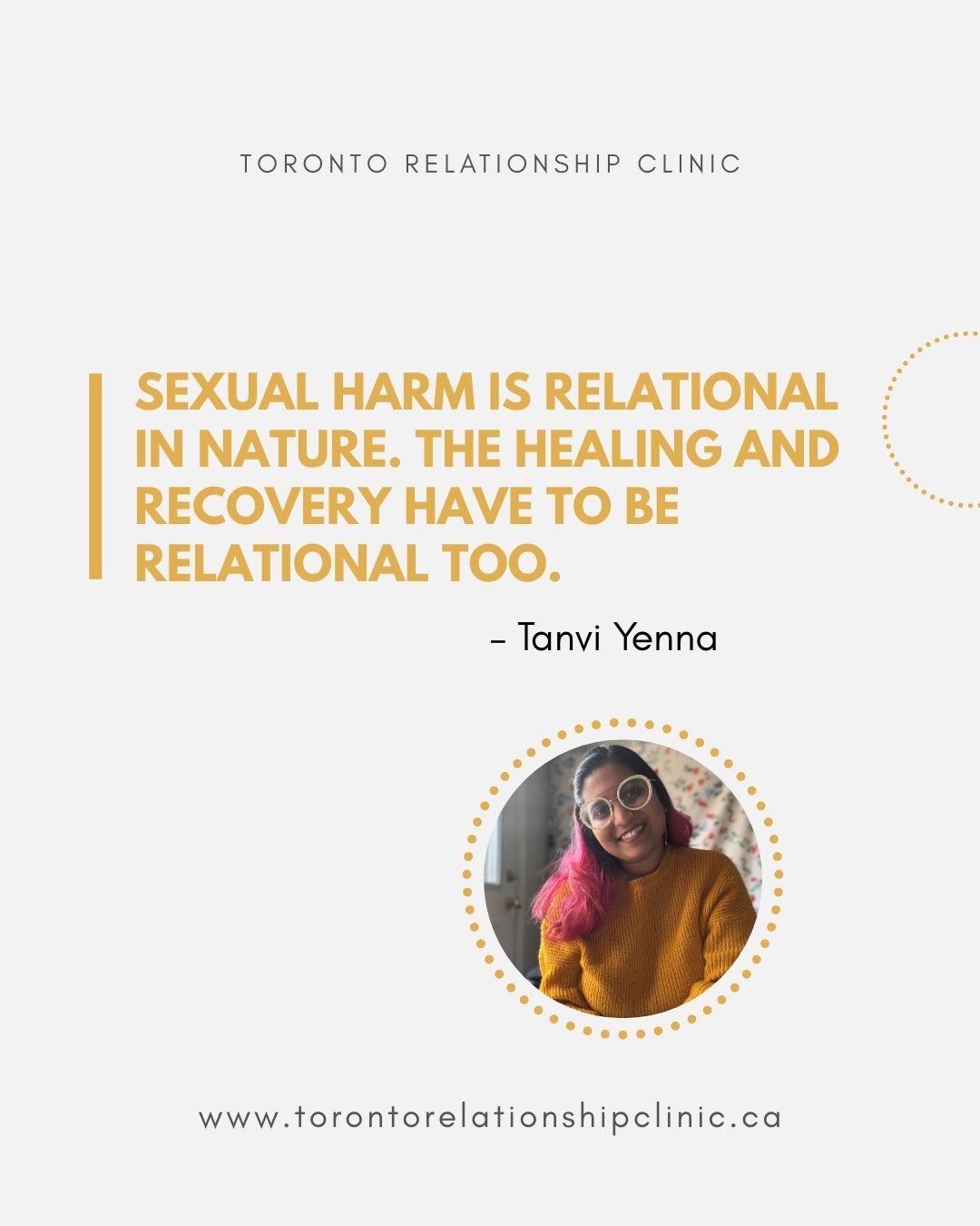 Meet Our Clinician: Tanvi Yenna (Again!)