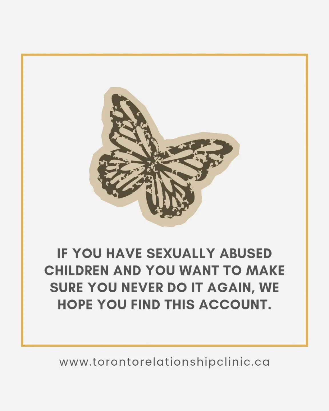 If you are a man who has sexually abused a minor, and you are ready to do the work to never do it again, we can help. 

#sexualabuse #childsexualabuse #gethelp #stopit #transformativejustice