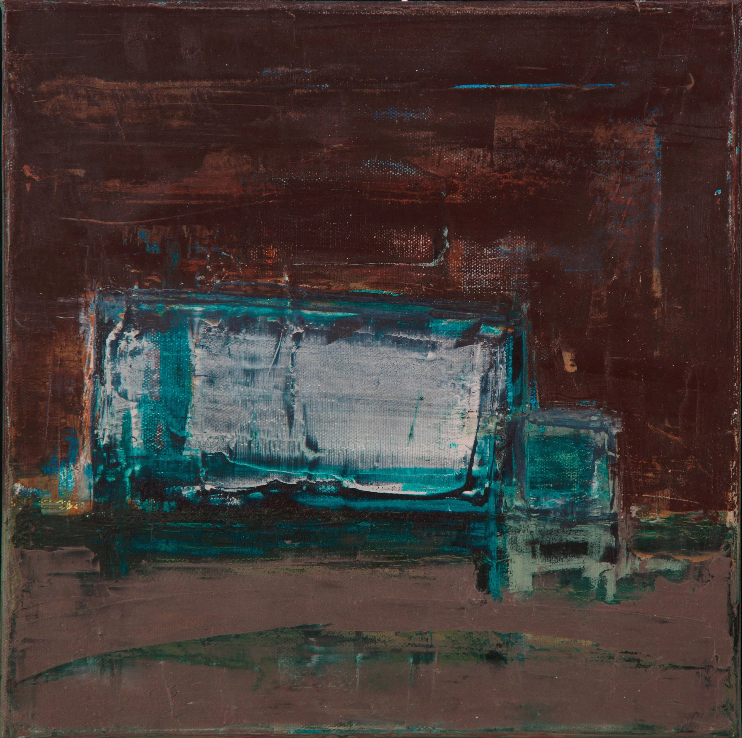 #444 Cargo 1. Oil and Wax on Canvas, 2016 12”x12”