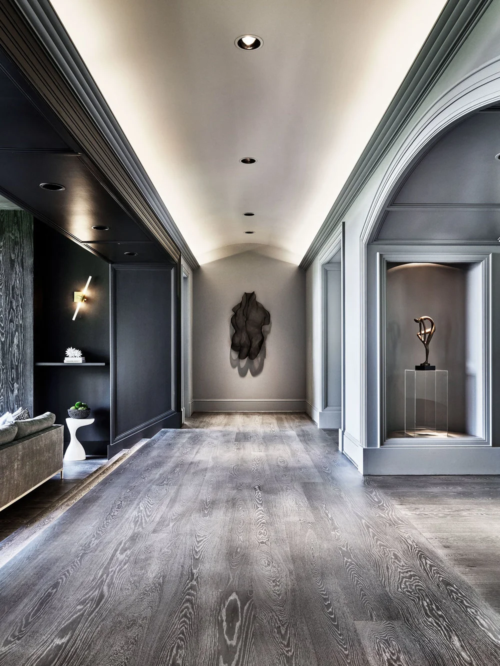 East revelation view of the hallway. Photography Credits: Blackstone Edge Studios Artist Credits: Eric Boyer