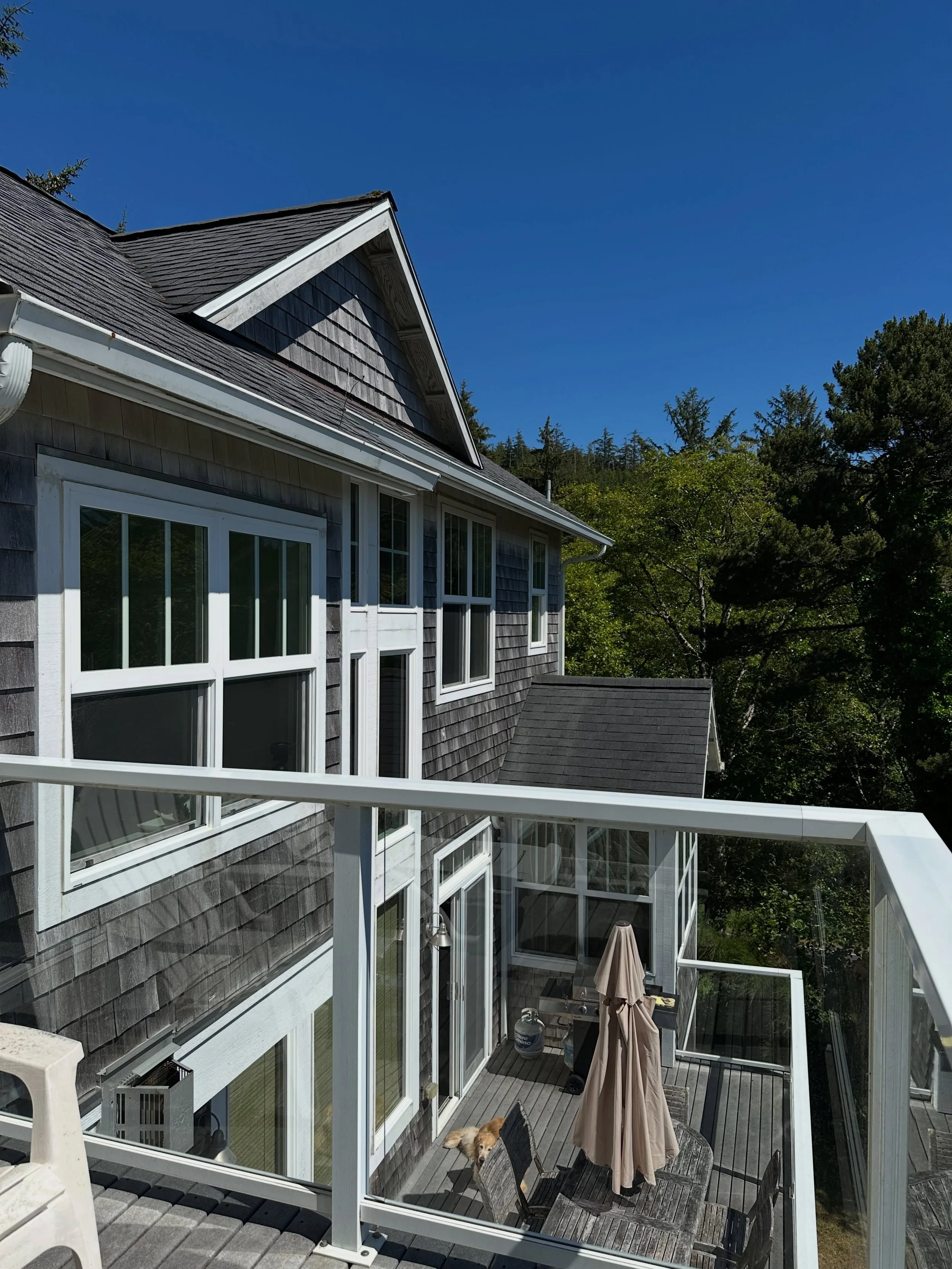 There&rsquo;s something so special about white cedar siding as it gracefully weathers to a soft silver over time. A timeless look that feels synonymous with a coastal home.

This was my very first project in 2003, years before I knew interior design 