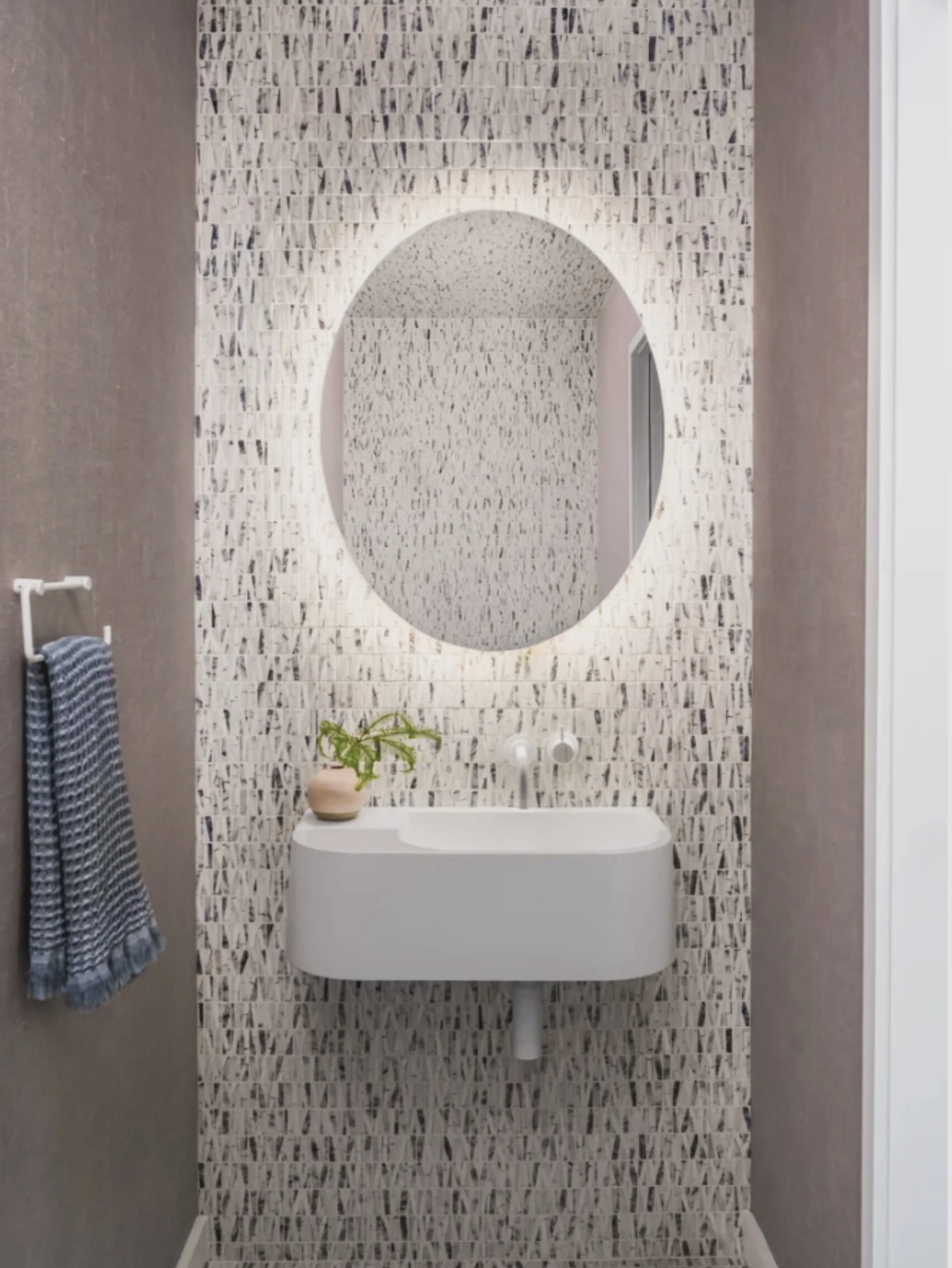 Don&rsquo;t overlook the powder room.

It&rsquo;s the one space where bold wallpaper, dramatic lighting, rich textures, and unexpected details can shine without overwhelming the rest of the home.

Would you try something daring here? Tell us below.


