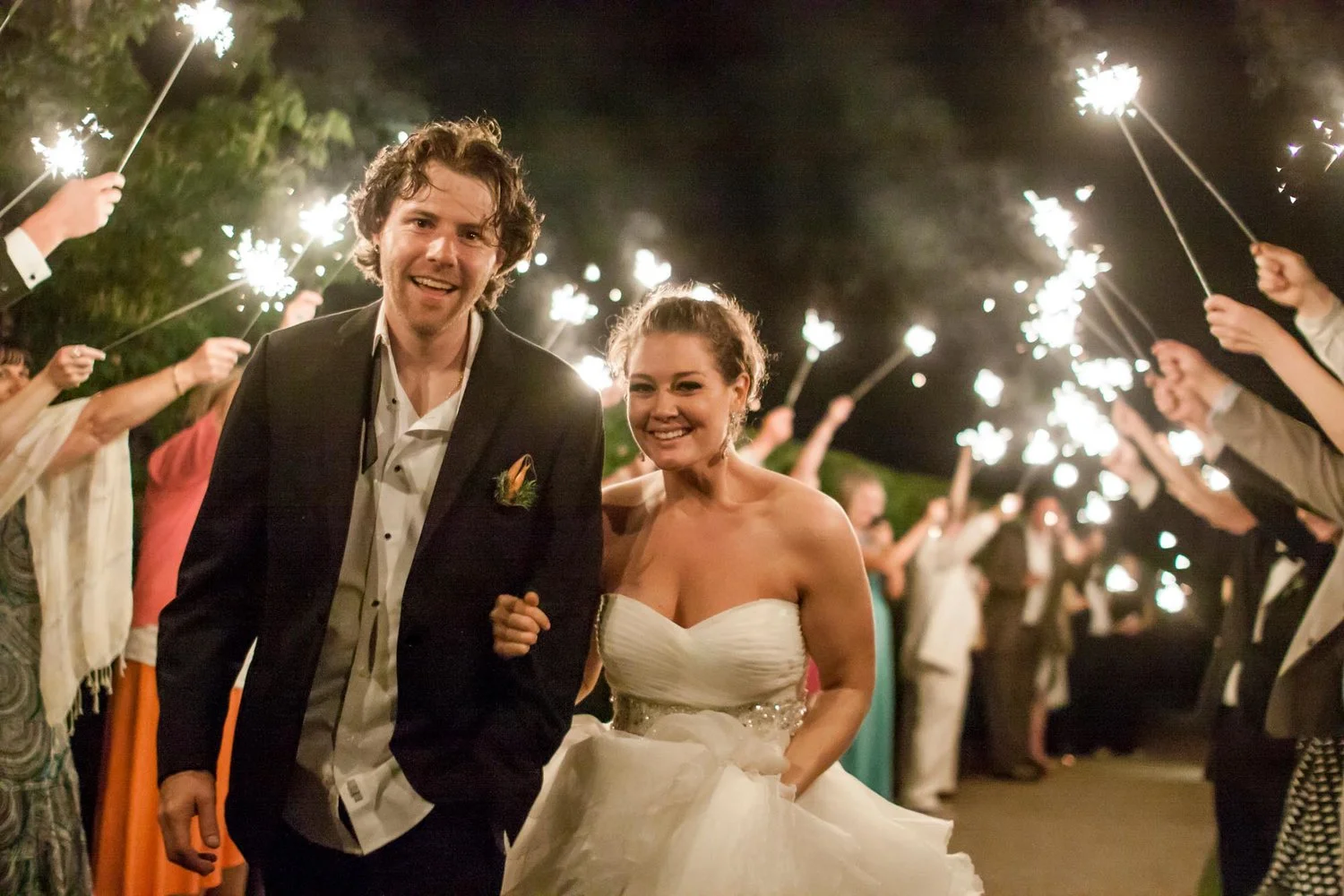 Example of how I light sparkler exit photos