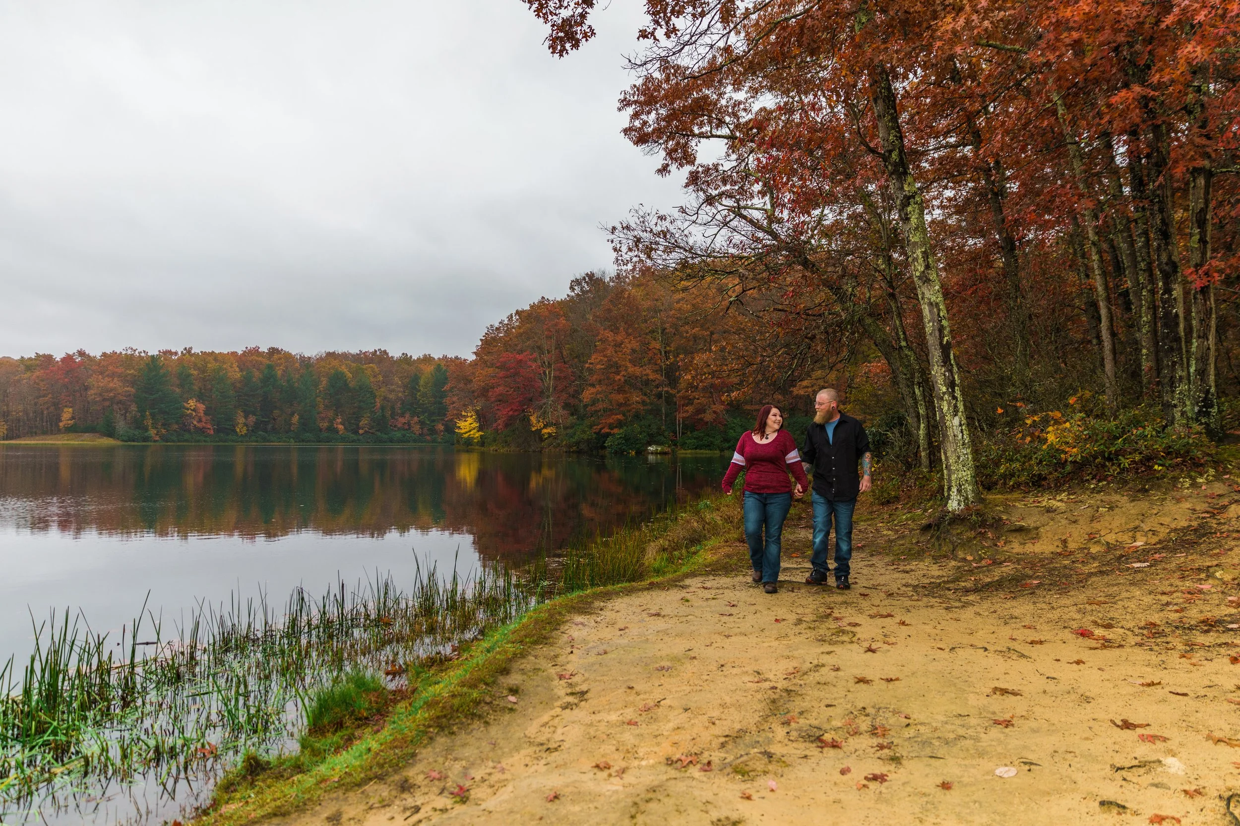Matt And Jesa's Engagement Session At Babcock State Park