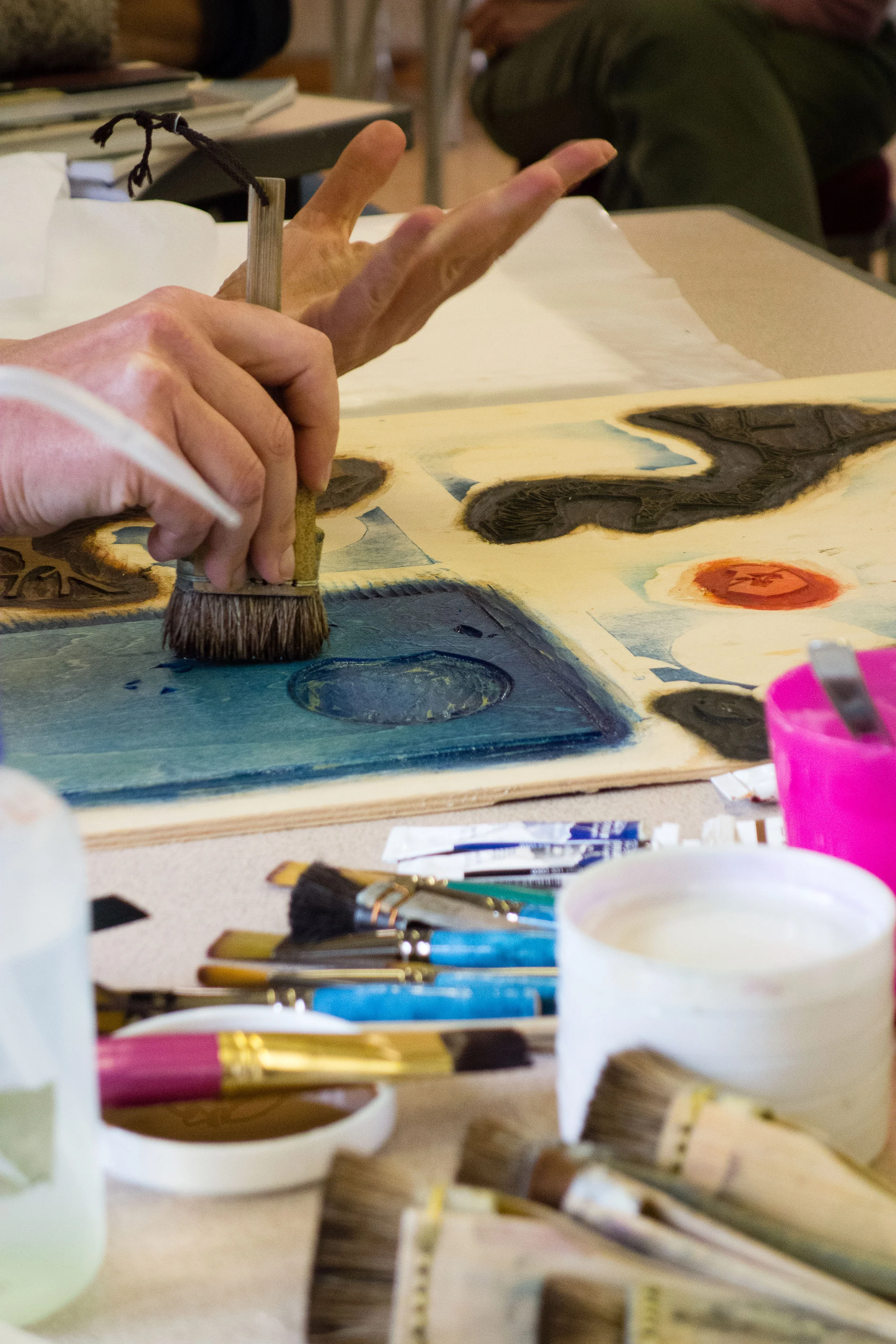 Japanese Watercolour Woodblock Winter Workshop with Laura Boswell