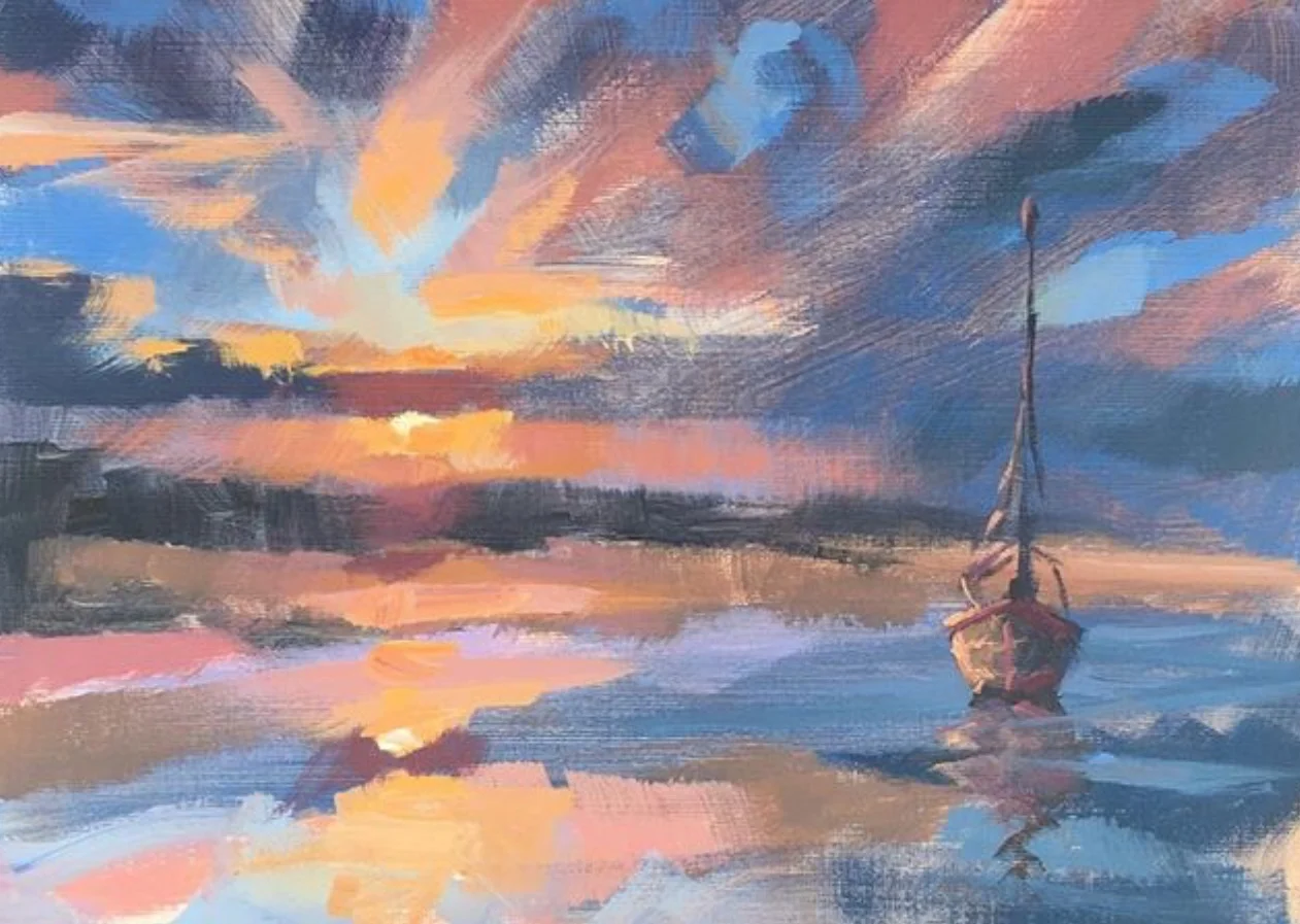 Atmospheric Beach Scenes in Acrylics by Tom Shepherd