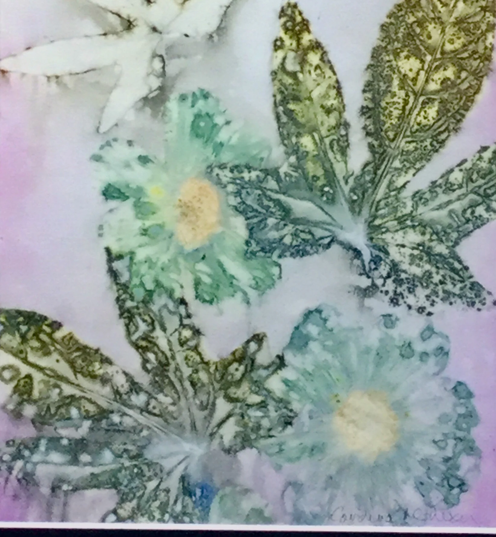 Ecoprint onto Paper Workshop Caroline Nixon
