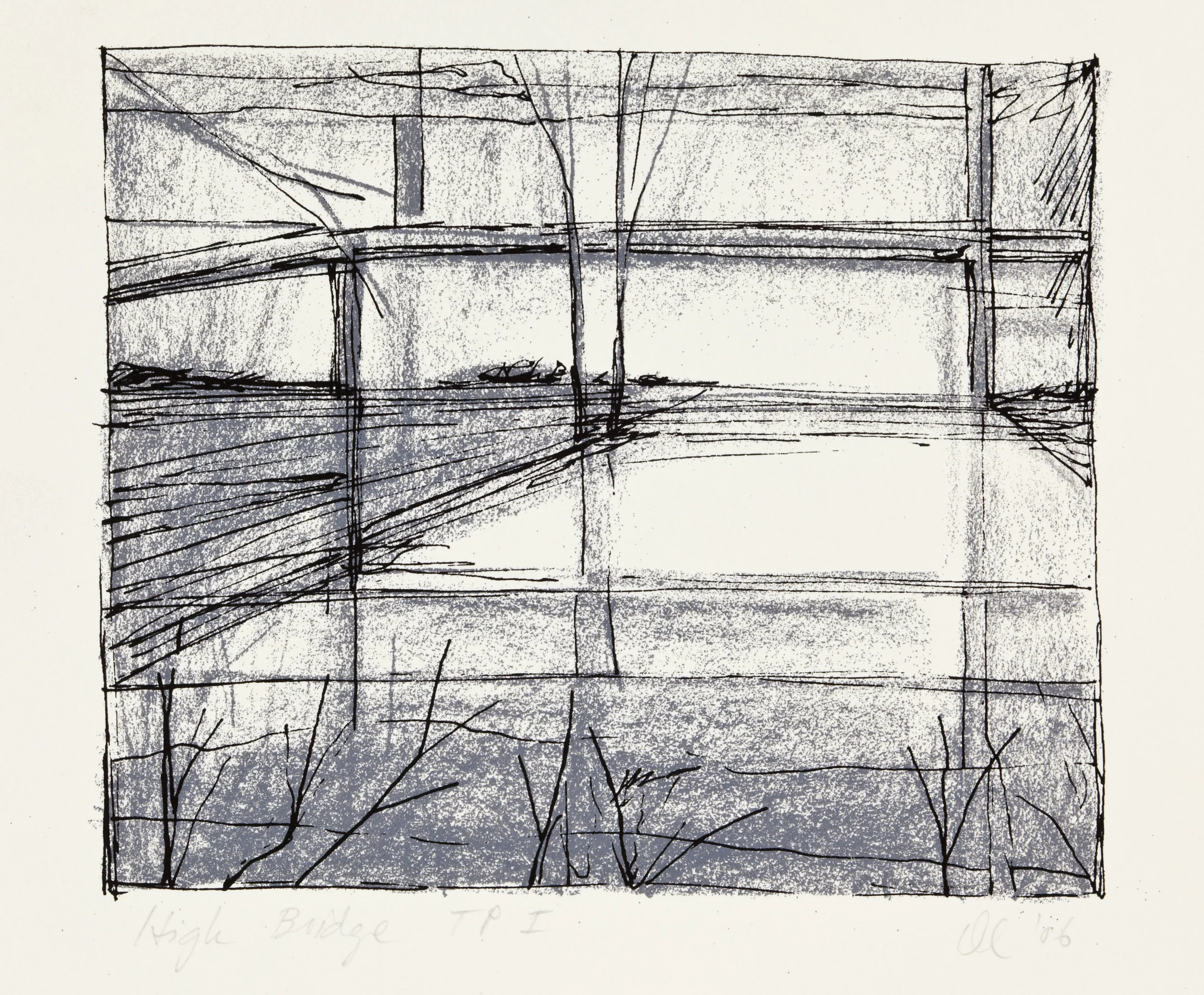 High Bridge. 2006. 7 × 8 in., screen print