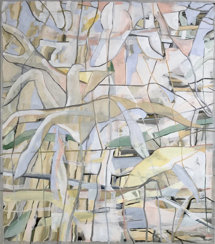Found Flora. 2017. 85 × 75 in., oil on canvas