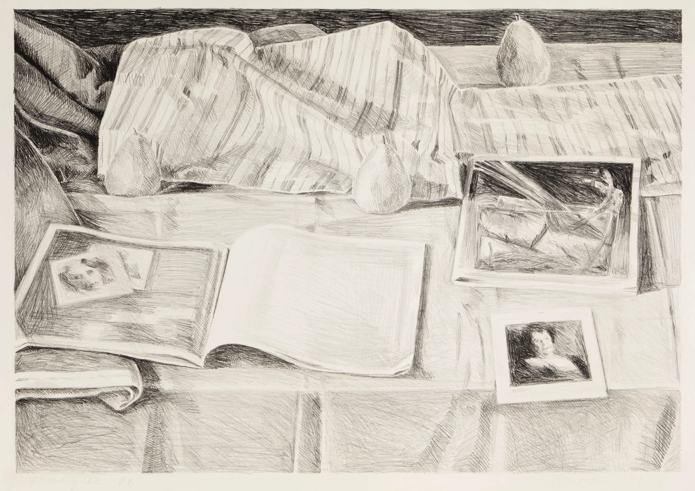 Portrait of Edith . 1983. 23½ × 32½ in., lithograph 