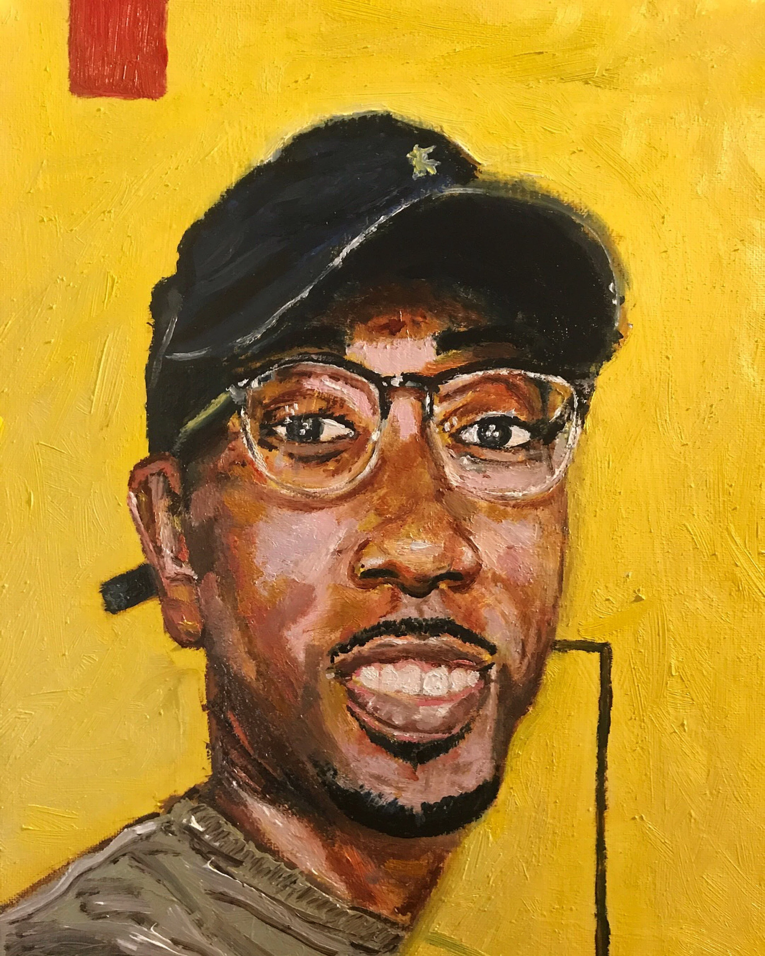 Self-Portrait. 11x14 Acrylic on Canvas. 🔎