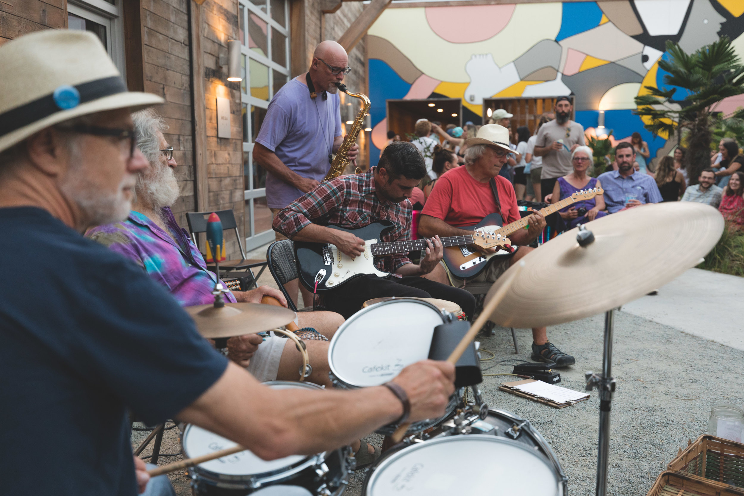Rhythm Methods making the crowd happy! Photo by Tyler Feague.