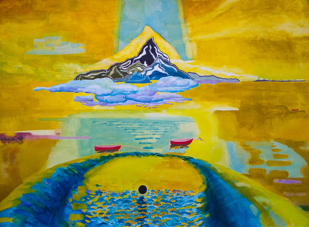 Mountain 22x30" 2012 Watercolor