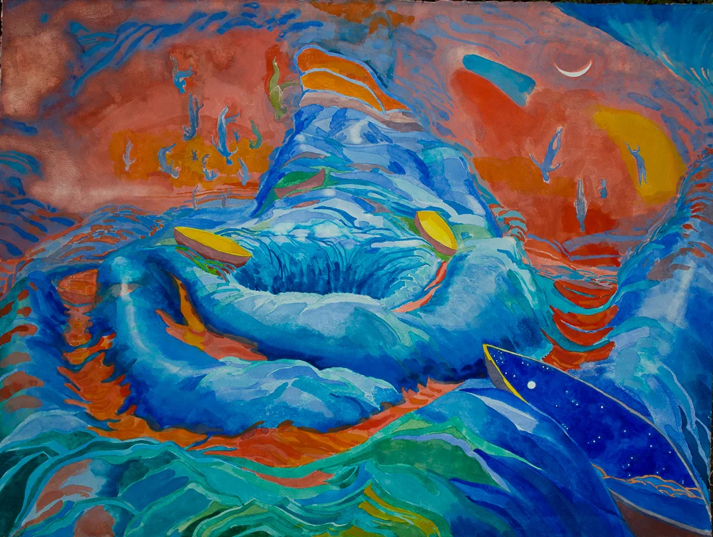 The Fallen 22x30" 2012 Watercolor